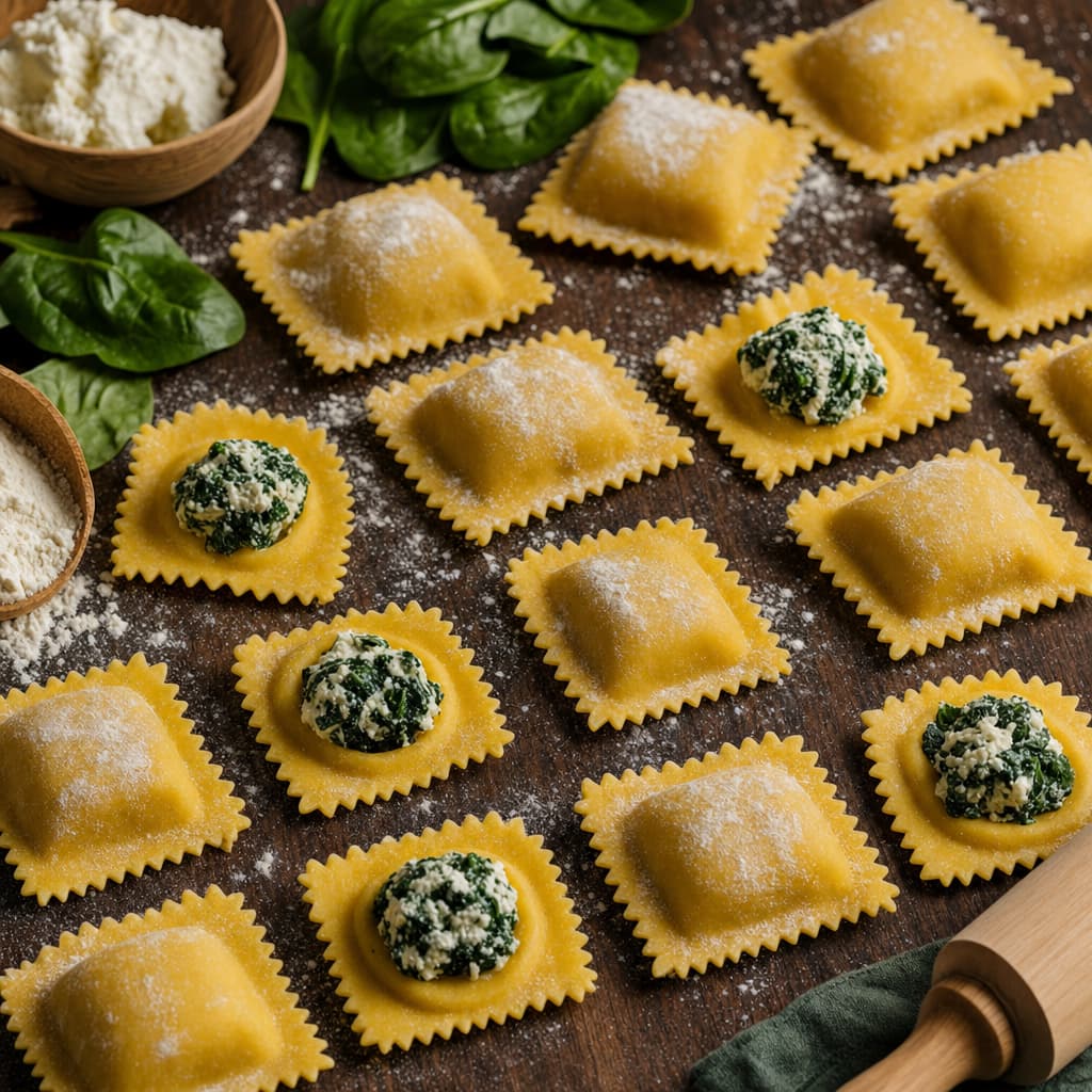 Ravioli Ricotta e Spinaci
